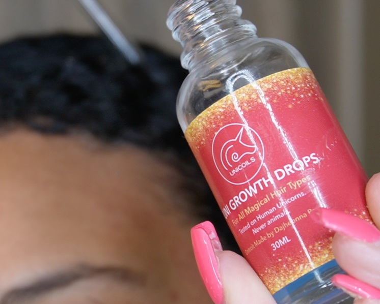 Bottle of 'Uni Growth Drops' 