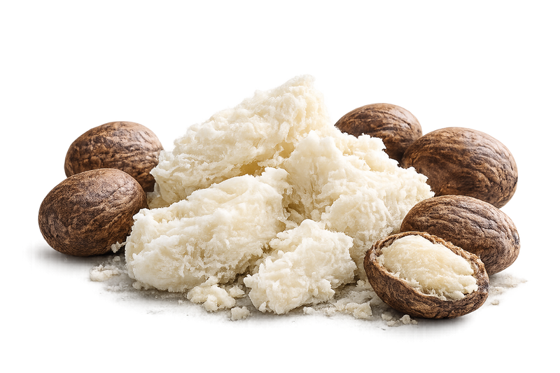 Coconut pieces and whole coconuts